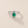 DHARIN Gemstone Halo Cocktail Ring - editorial environment shot, quiet luxury