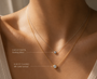 DHARIN Solitaire Floating Diamond Pendant - macro diamond detail, bezel setting close-up