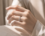 DHARIN Stackable Micro-Pavé Eternity Band - collection shot, multiple angles
