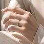 DHARIN Stackable Micro-Pavé Eternity Band - collection shot, multiple angles