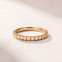 DHARIN Stackable Pavé Eternity Band - 18K Vermeil yellow gold, lab-grown diamond eternity ring