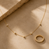 DHARIN Station Diamond Layering Necklace - layered styling, two necklaces, quiet luxury