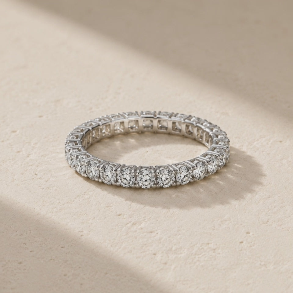 R-01 — Stackable Micro-Pavé Eternity Band video 01
